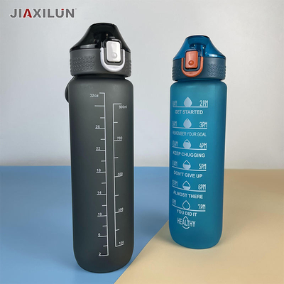 1000 мл спортивная пластиковая бутылка для воды с маркером времени, отсеки для хранения напитков, крышка для бутылок сока и заварочный узел