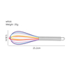 Венчик из нержавеющей стали Силиконовая проволока Бытовой миксер для яиц Кремовый бисер Кухонная утварь Пенообразователь
