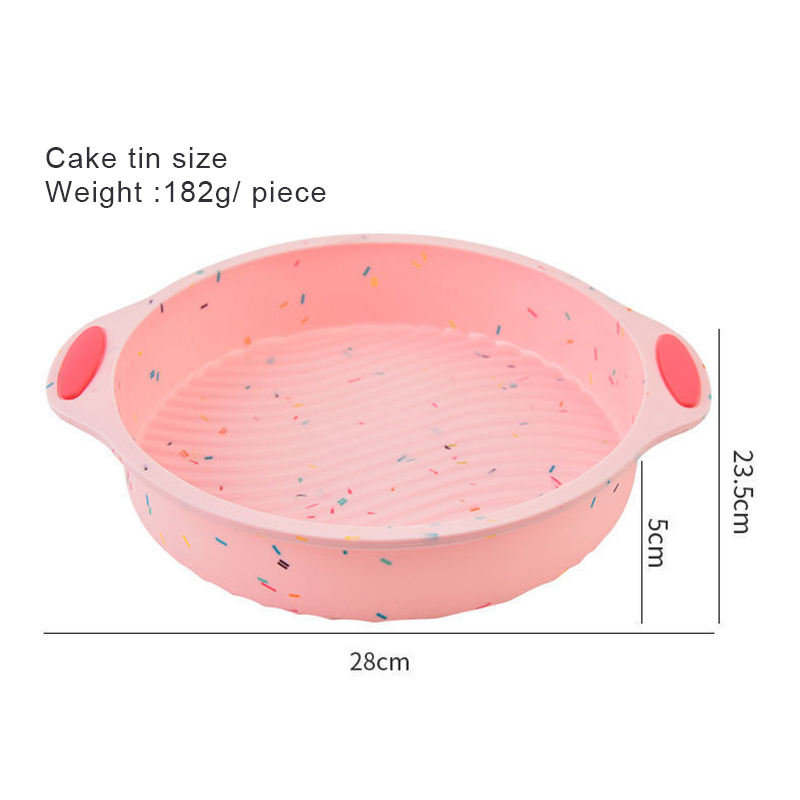 Круглая силиконовая форма для торта, трехсекционная домашняя форма для выпечки, духовка, посуда, сделай сам, форма для торта