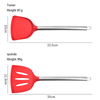 Набор кухонных принадлежностей из нержавеющей стали 430 с длинной ручкой, силиконовый кухонный силиконовый набор кухонных принадлежностей из 10 предметов