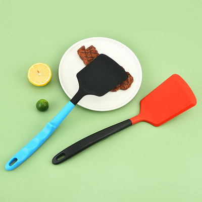 Кухонные инструменты комбинированный цвет силиконовый плотный шпатель нейлоновый шпатель для жарки антипригарный термостойкий кухонный шпатель