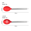 Набор кухонных принадлежностей из нержавеющей стали 430 с длинной ручкой, силиконовый кухонный силиконовый набор кухонных принадлежностей из 10 предметов